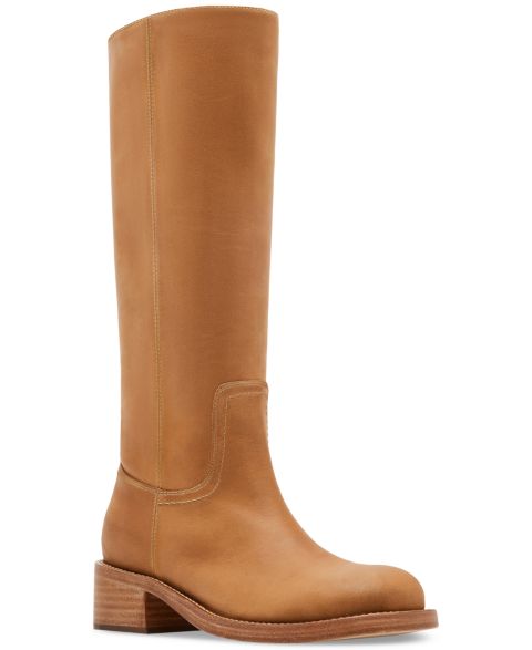 Женские ботинки Steve Madden Riggs Tall Square-Toe, цвет: Кожаный