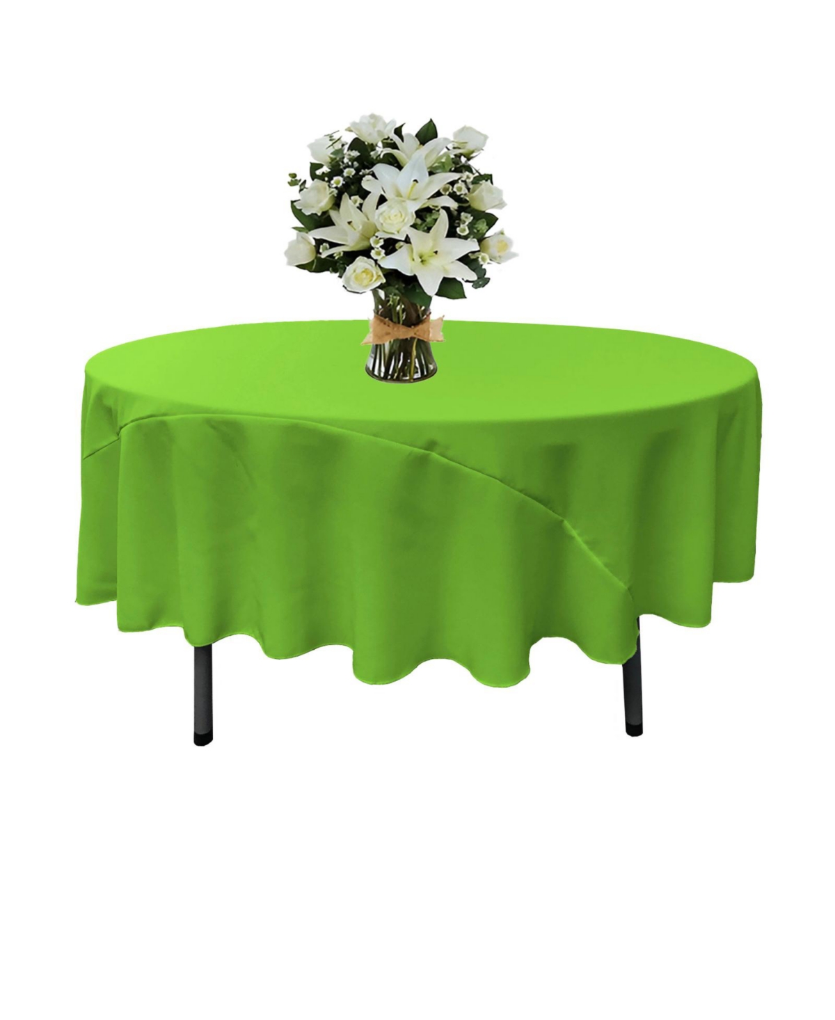 Slickblue Polyester Poplin 90-Inch Round Tablecloth – Durable and Elegant Table Cover