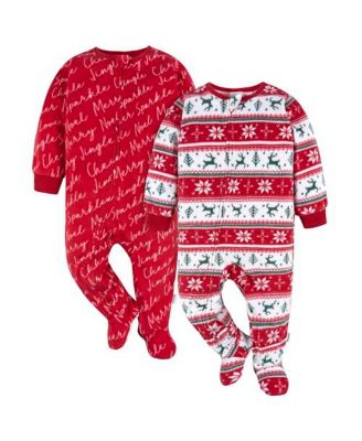 Baby Boys Footed Blanket Sleepers, 2-Pack