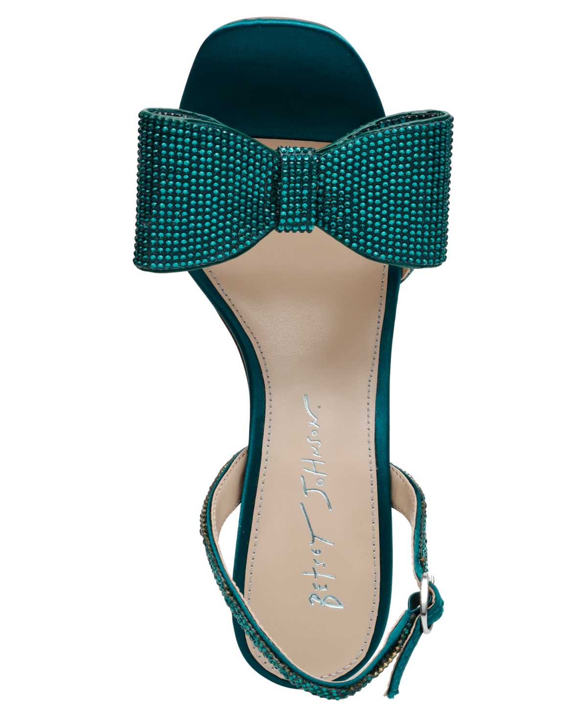 Betsey Johnson Joel Rhinestone Bow Dress Sandals