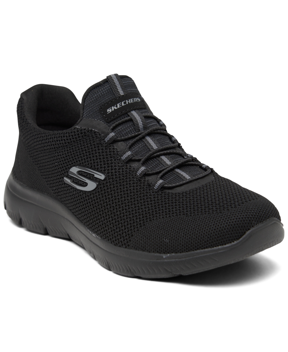 Women's Summits - Cool Classic Wide Width Athletic Walking Sneakers from Finish Line - Black