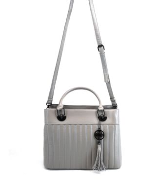 Grove Puffer Leather Satchel