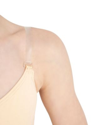 Juniors' Camisole Leotard w/ Clear Transition Straps - Girls