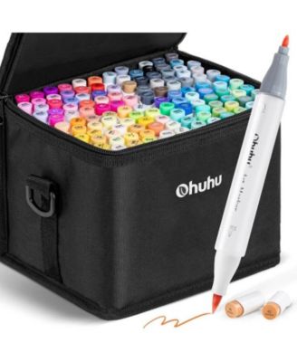 Ohuhu Honolulu B 120ct Classic Brush/Fine Dual Tip Alcohol Markers 