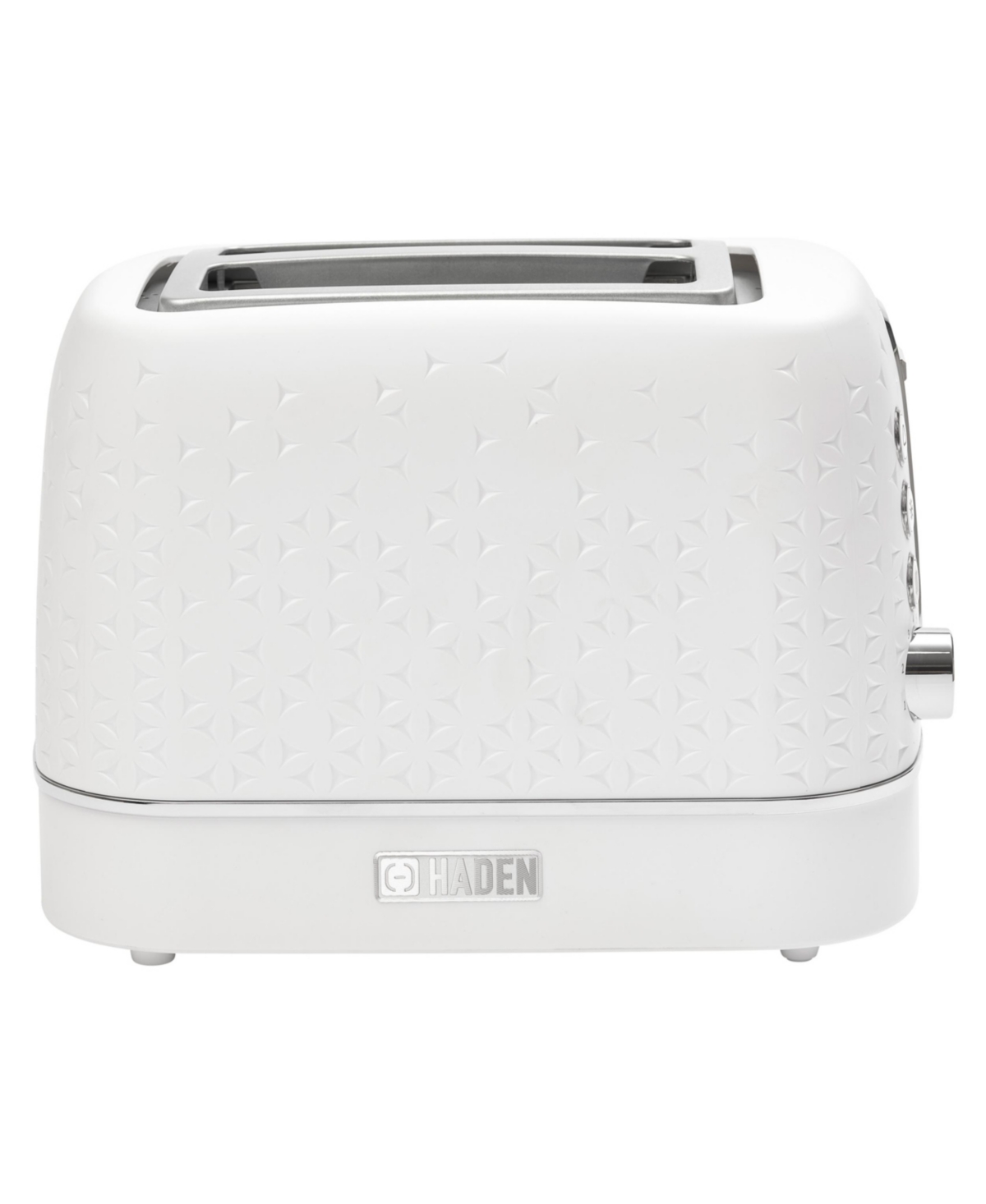 Haden Starbeck 2-slice Wide Slot Toaster In Bright White,chrome