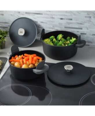Leo Phantom 4pc Nonstick Ceramic Stockpot Set, Recycled