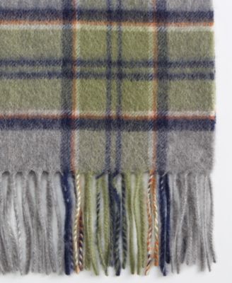 Men's Plaid Cashmere Scarf, Created for Macy's
