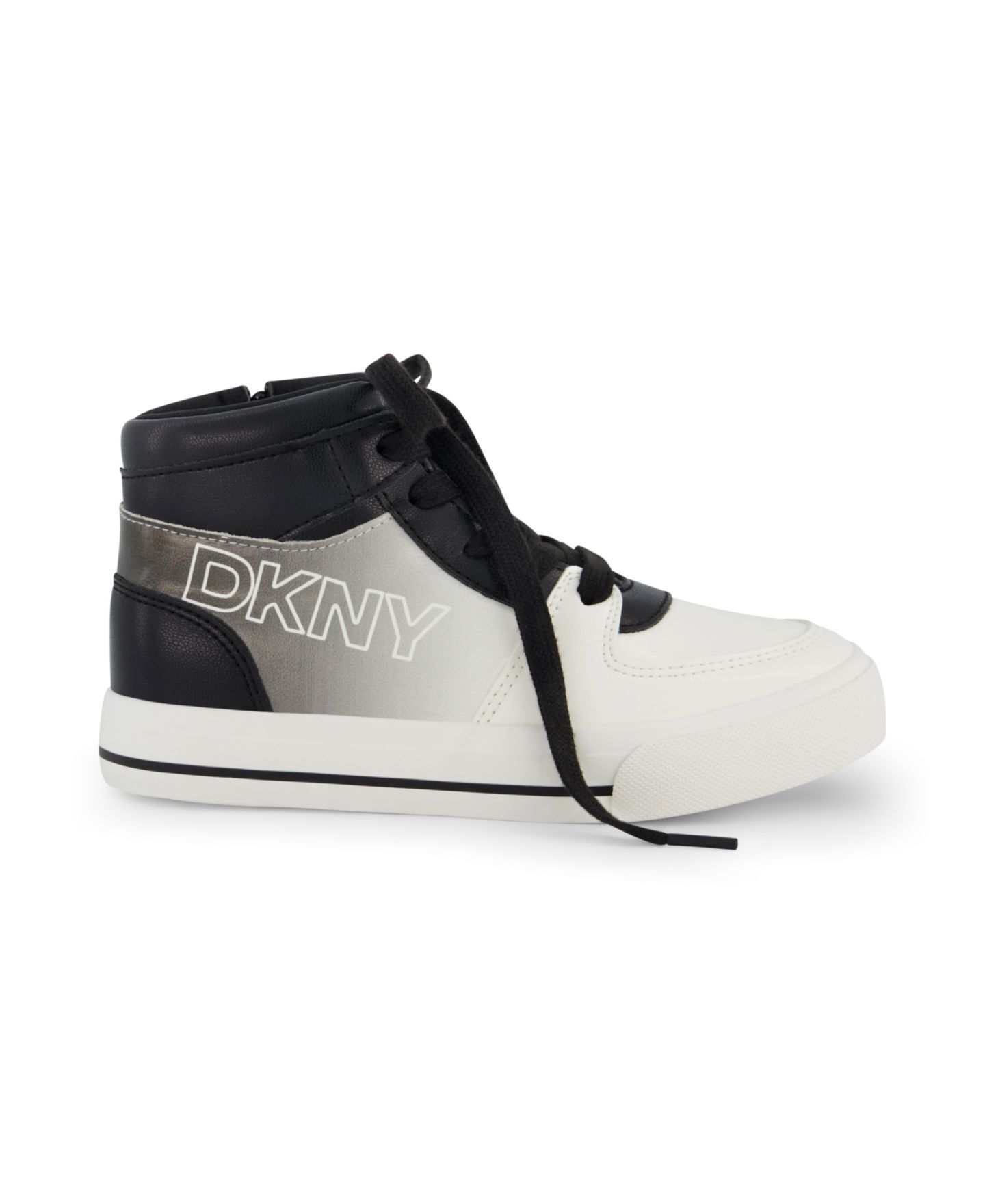 Кроссовки DKNY Amelia Alice High Top Sneaker для девочек, цвет: Чёрный / Белый — фото 3