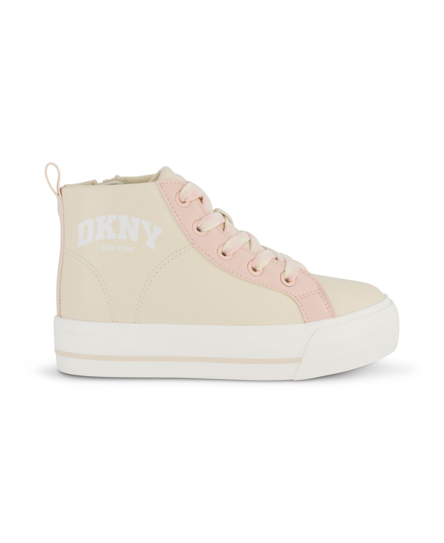 Кроссовки DKNY Katie Laney High Top Sneaker для девочек, цвет: Кремовый — фото 3