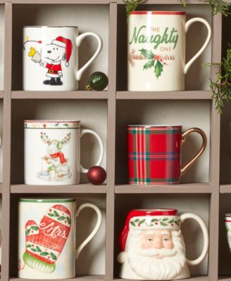 Holiday Tartan Mugs, Set of 4