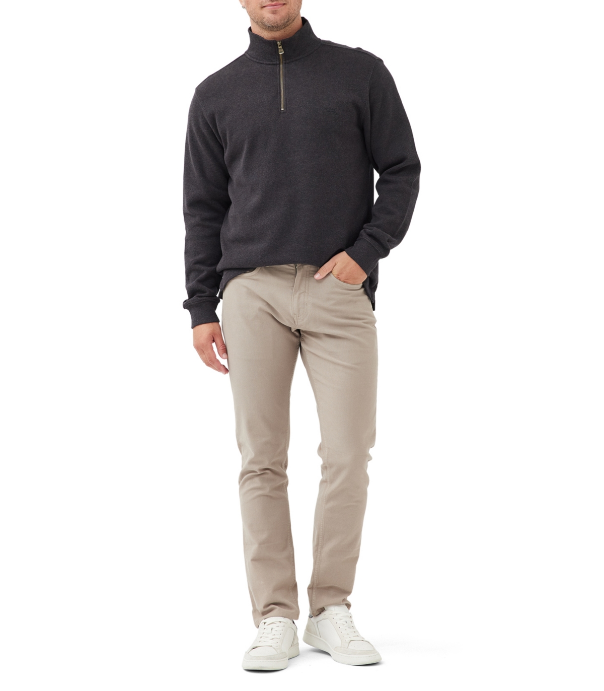 Rodd & Gunn Alton Ave Sweat In Gray