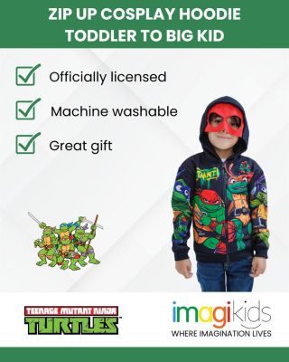 Toddler Boys Fleece Zip Up Cosplay Hoodie