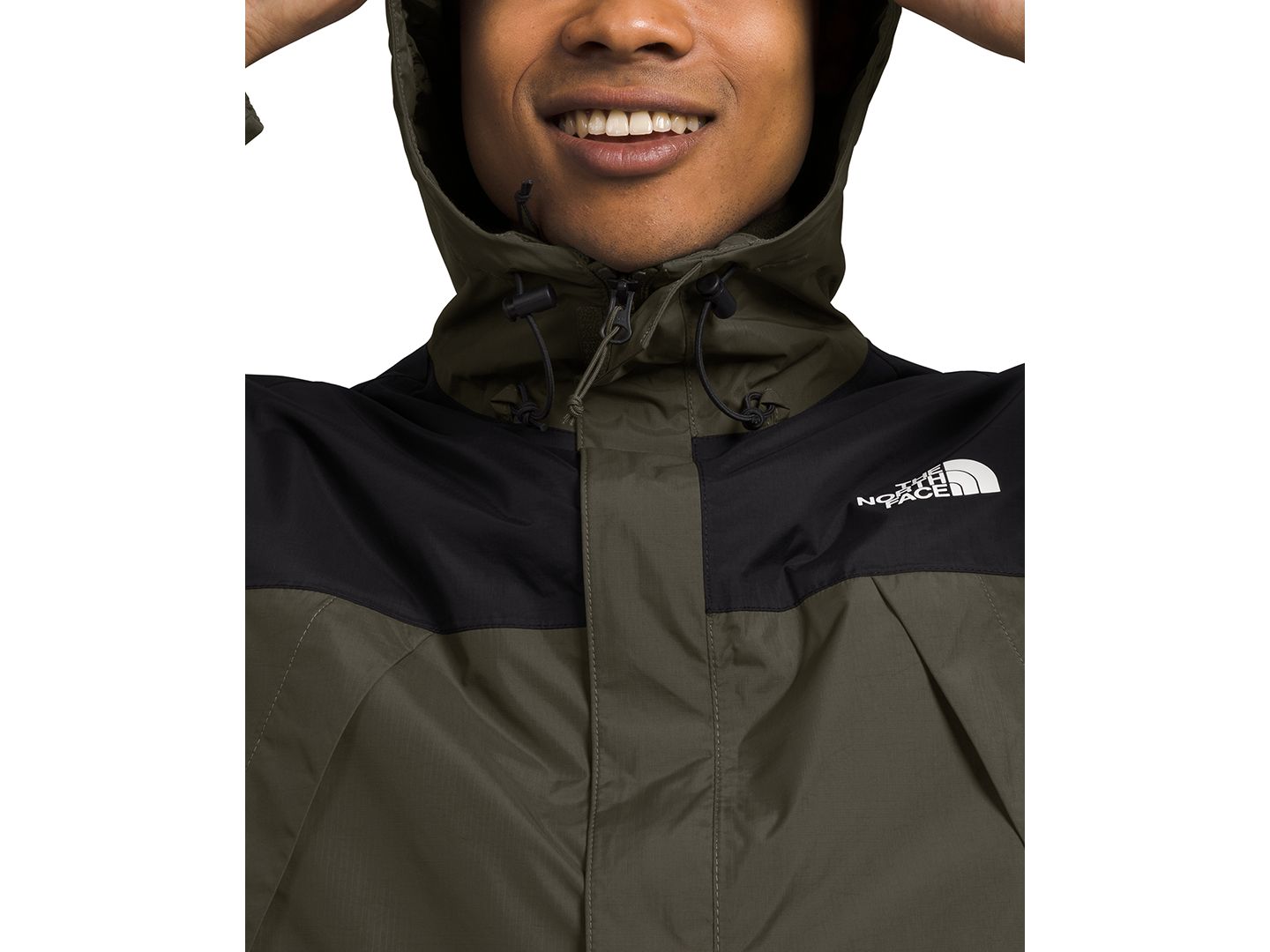 Мужская куртка The North Face Antora Tri-Climate, цвет: Серо-коричневый зелёный / Чёрный — фото 4