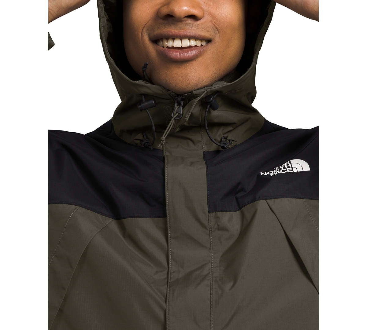 The North Face Antora Rain Jacket In New Taupe Green,tnf Black-npf