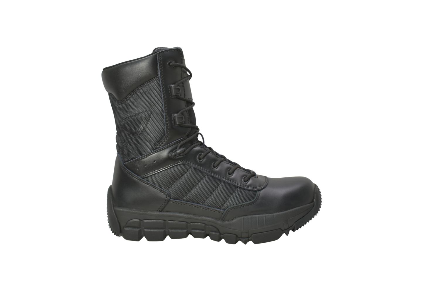 Мужские ботинки AdTec 9" Full Grain Leather Side Zipper Waterproof Tactical Boot, Black, цвет: Чёрный — фото 2