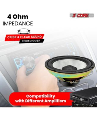 8 Inch Subwoofer 900 W Amplified Bass 4 Ohm Audio Speaker System For Truck