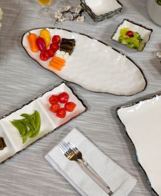 Regency 3-Section Porcelain Tray