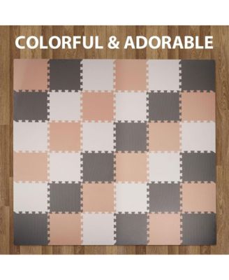 16 Tile Thick Interlocking Puzzle Foam Exercise Play Mat