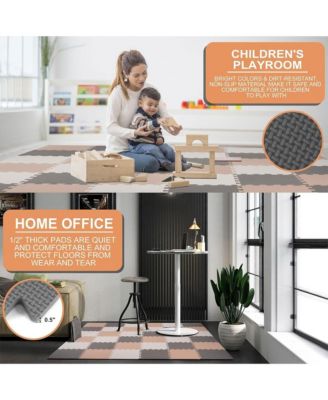 16 Tile Thick Interlocking Puzzle Foam Exercise Play Mat