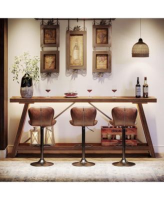 70.9 Inches Extra Long Sofa Table Behind Couch, Industrial Entry Console Table with Storage for Hallway, Entryway, Living Room