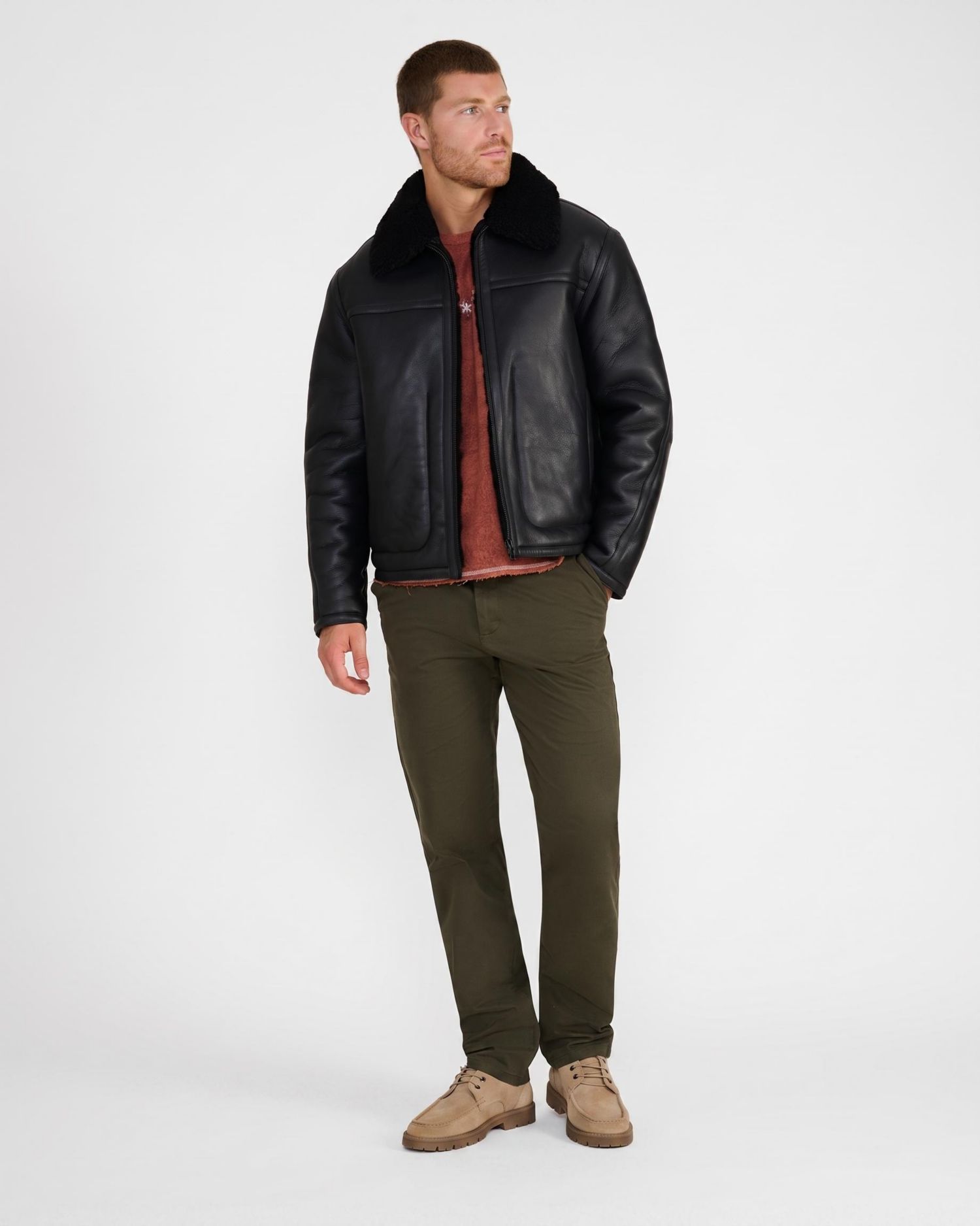 Men's Christopher Shearling Jacket