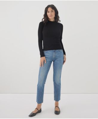 Women's Organic Cotton Favorite Rib Mockneck Top