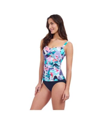 Women's Holi Underwire D Cup Crisscross Tankini