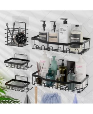 Clara Clark Premium Adhesive Shower Caddy & Bathroom Organizer - Grey - Macy's