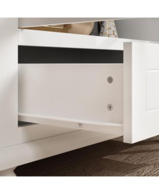 Brown Wooden Standard Bookcase with 3-Tier Shelves and Drawer