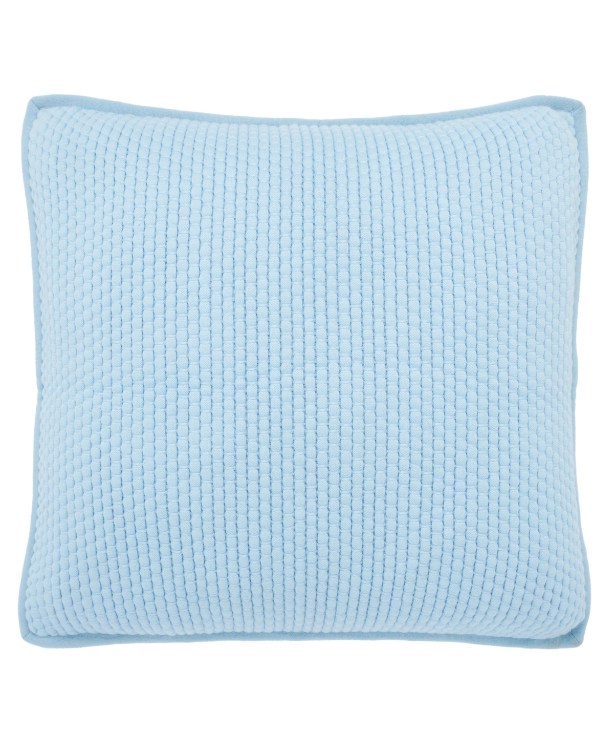 Ihi Home Popcorn Weave Pillow, 22"Sq - Powder blue