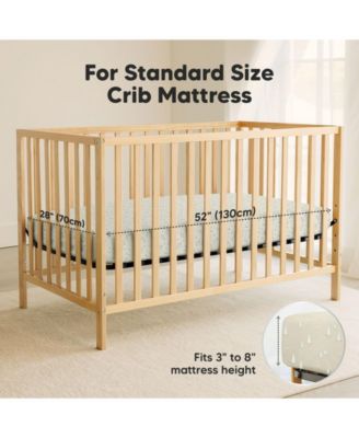 2pk Soothe Waterproof Fitted Crib Sheets for Girl, Boy, 100% Soft Cotton Crib Mattress Protector Sheet