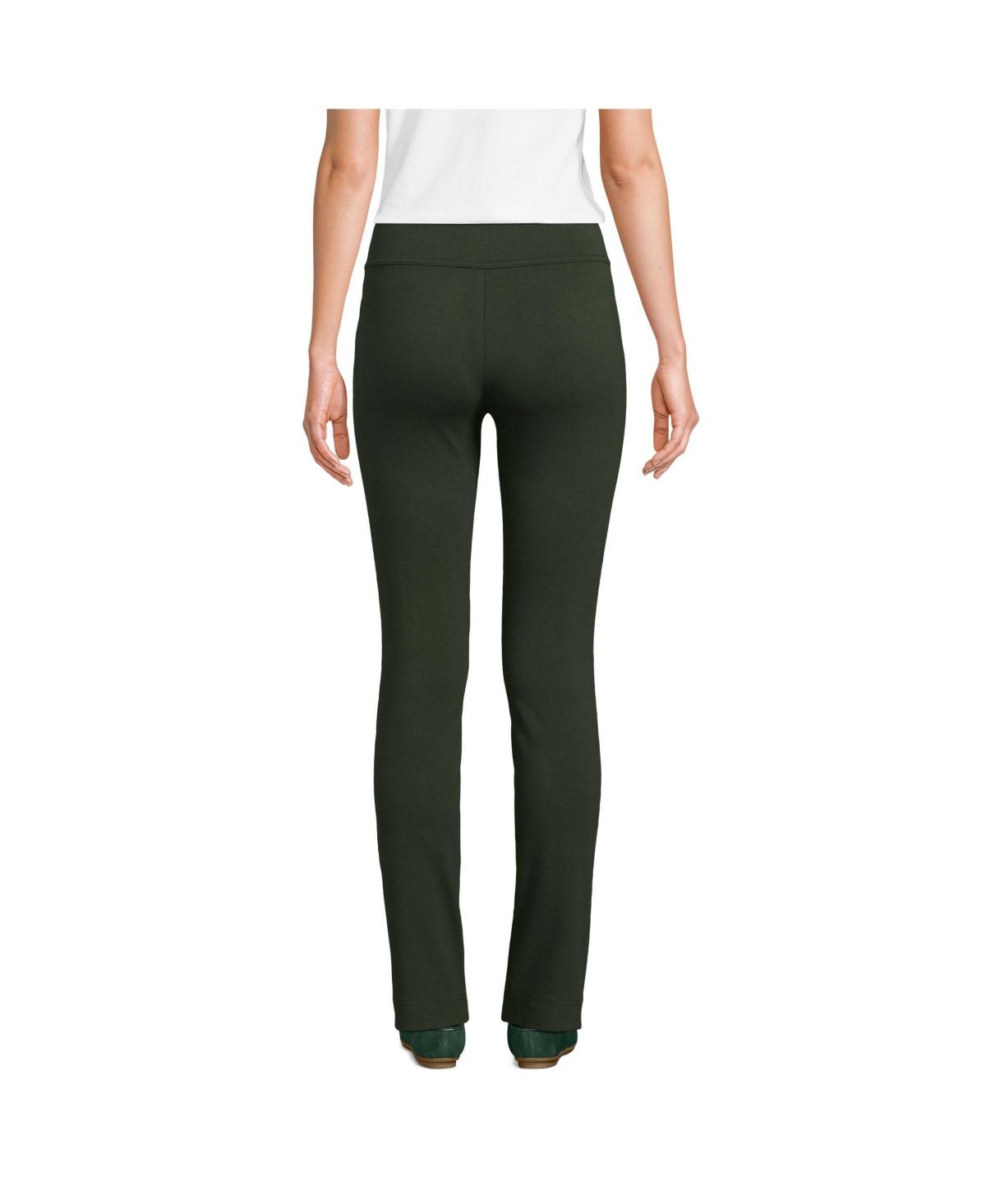 Lands' End Women's Tall Starfish Mid Rise Slim Leg Pants