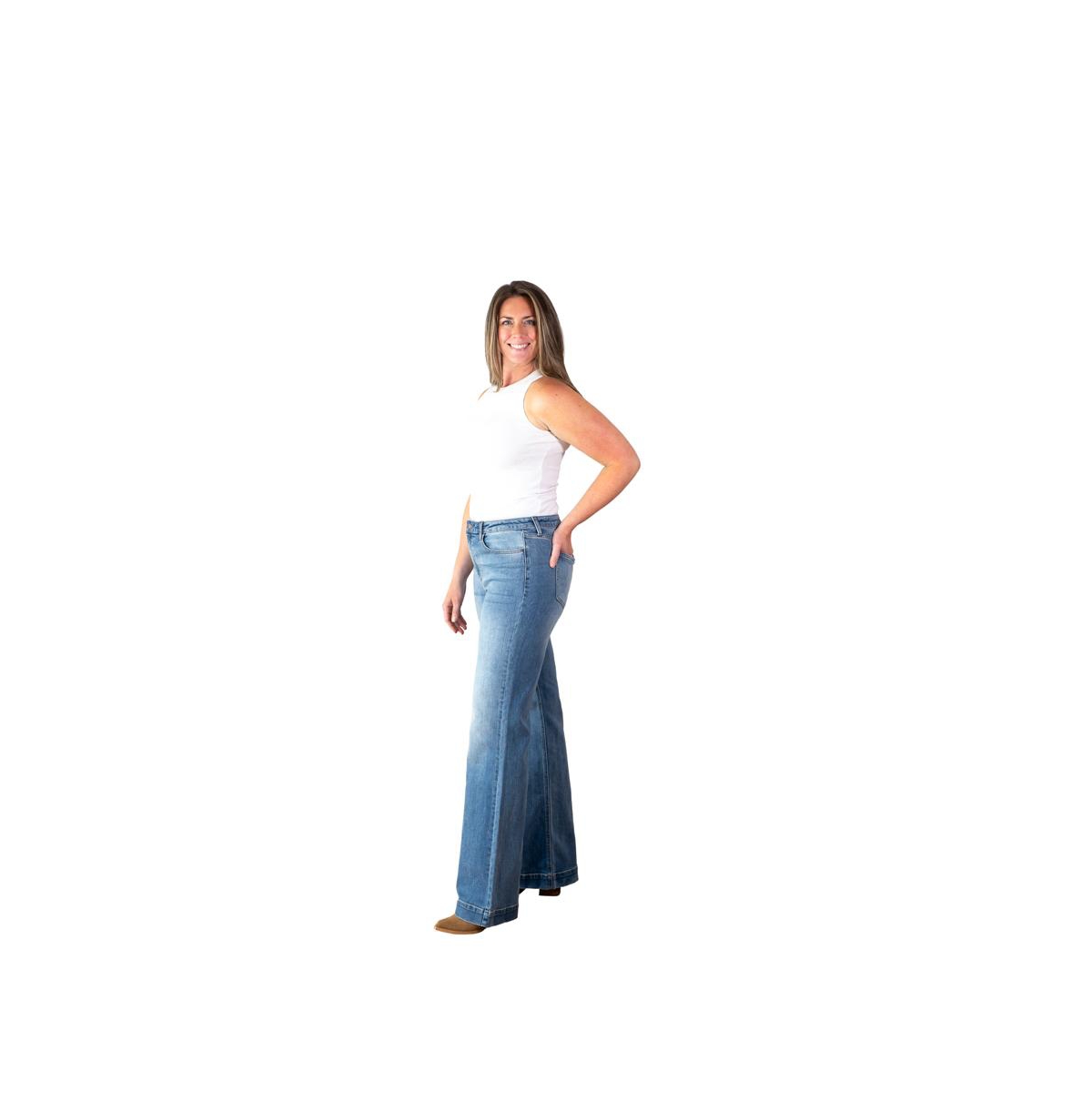 Amalli Talli Women's Finley Tall Wide Leg Jeans