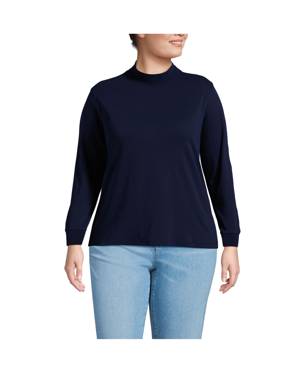 Lands end mock turtleneck discount