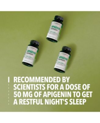Apigenin 50mg Supplement for Sleep Aid, Cognition & Relaxation without Melatonin | Andrew Huberman Sleep Cocktail Stack | Bonus Support for Natural Prostate Health in Men | 60 Non-GMO  Capsules