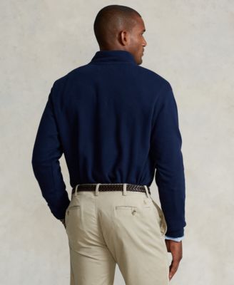 Men's Big & Tall Estate-Rib Quarter-Zip Pullover Sweater