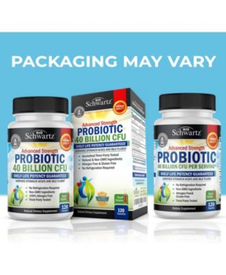 Daily Probiotic Supplement 40 Billion CFU - Shelf Stable Pre and Probiotics for Digestive Health 120 ct