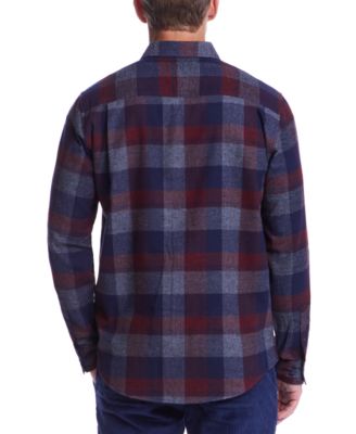 Men's Regular-Fit Plaid Button-Down Flannel Shirt 