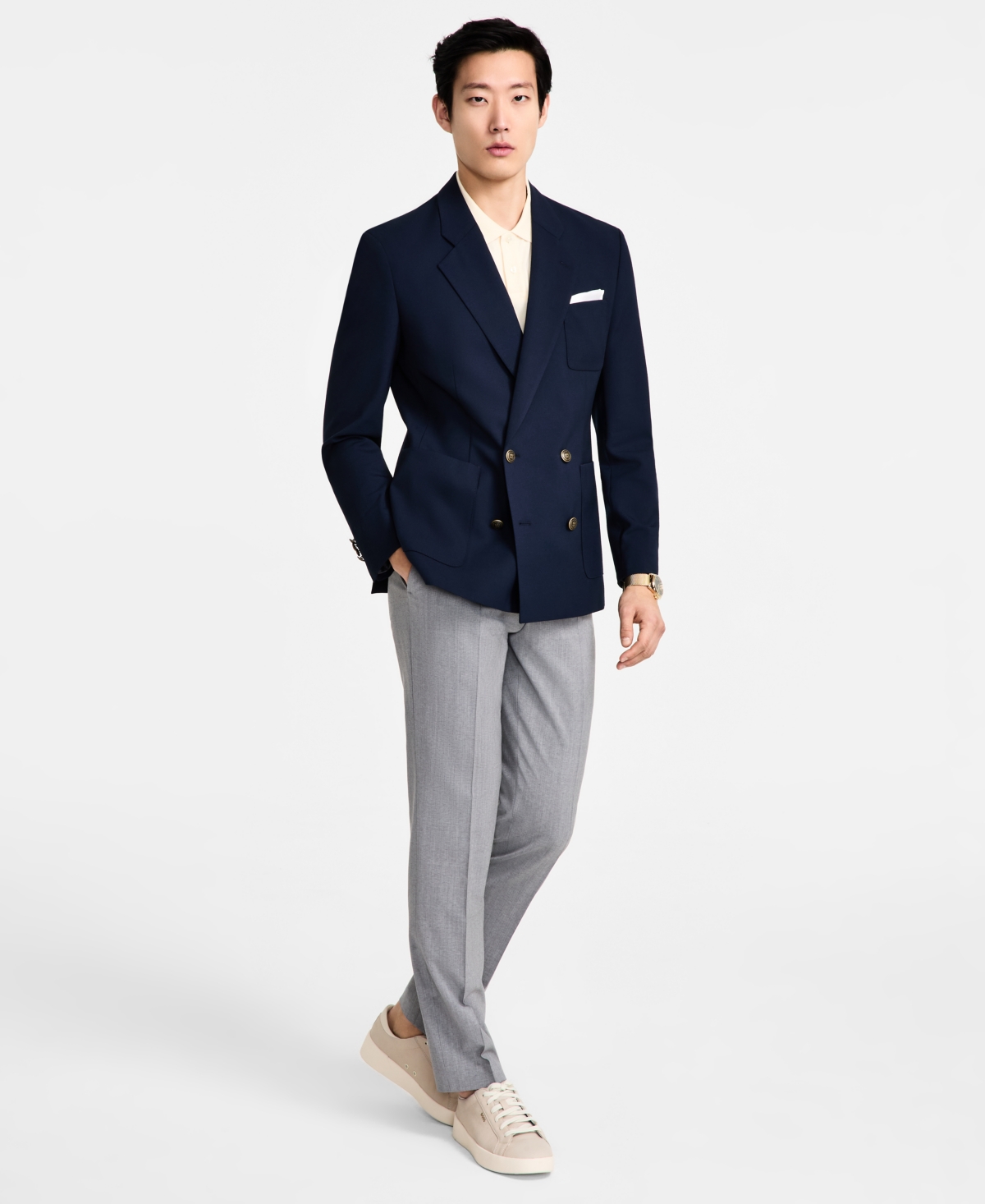 Hugo Boss Hugo By  Men's Modern-fit Wool Blend Sport Coat In Dark Blue