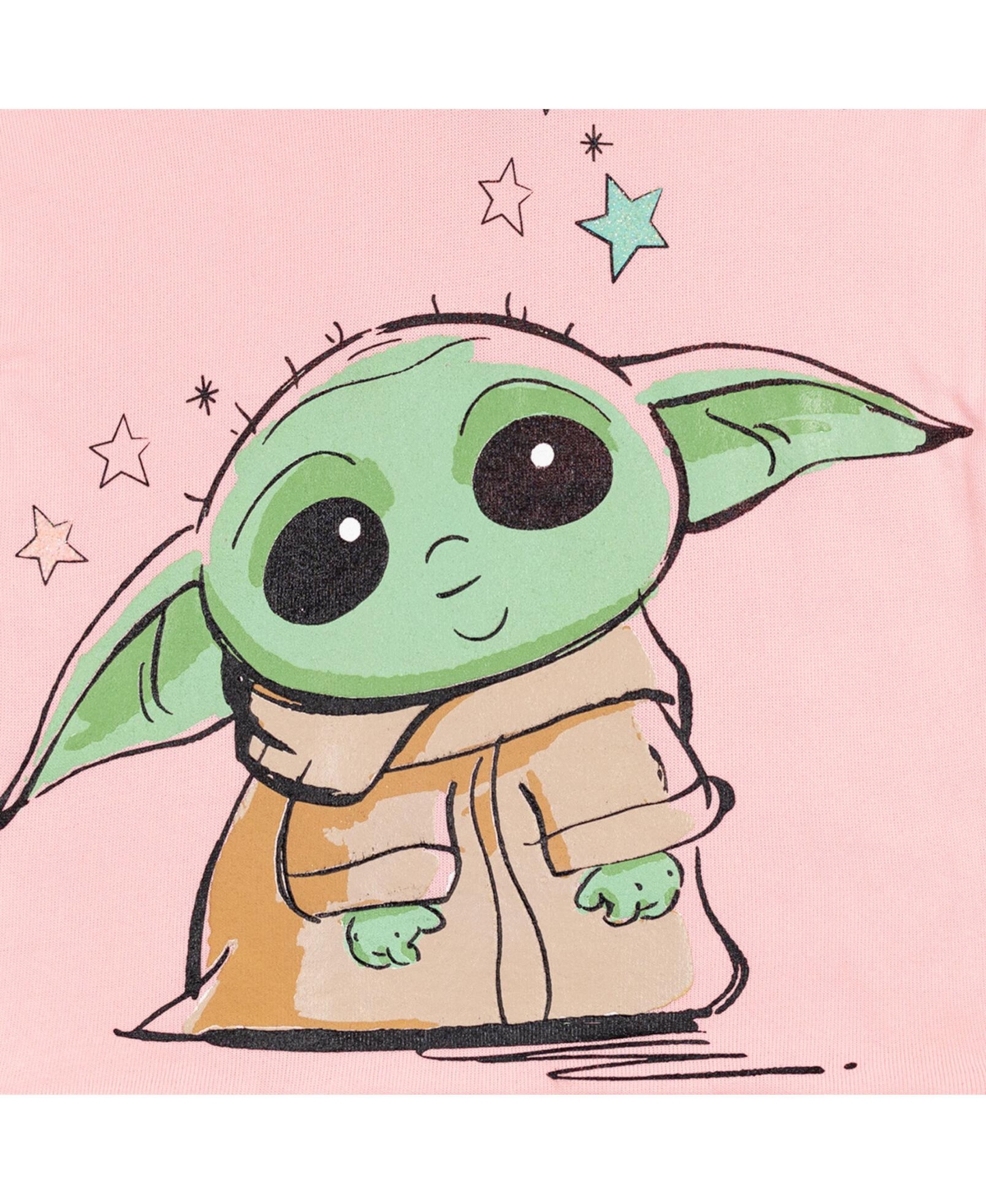 Starwars Toddler Girls Star Wars Baby Yoda Pullover Fleece Hoodie and Leggings Outfit Set -green