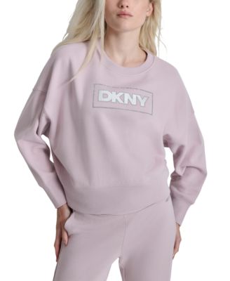 DKNY - Women's Rhinestone Crewneck Sweatshirt