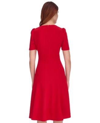 Women's Crisscross Fit & Flare Dress