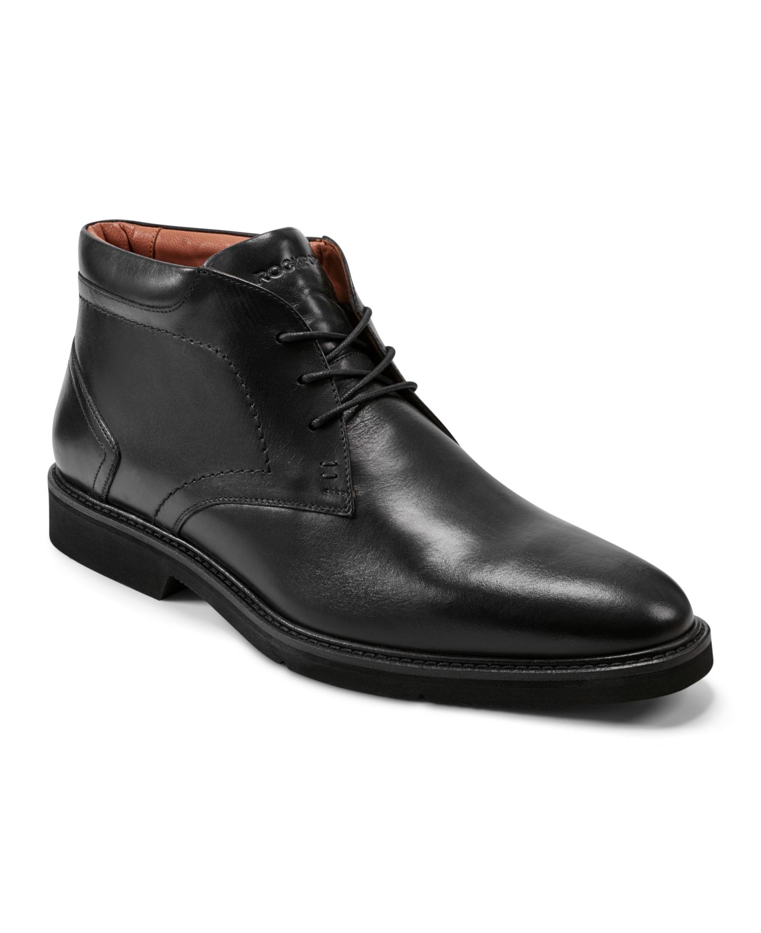 Men's Flynn Lace-Up Almond Toe Casual Boots
