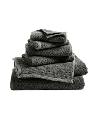  Luxury Cotton Textured 6pieces  Bath Towel Set
