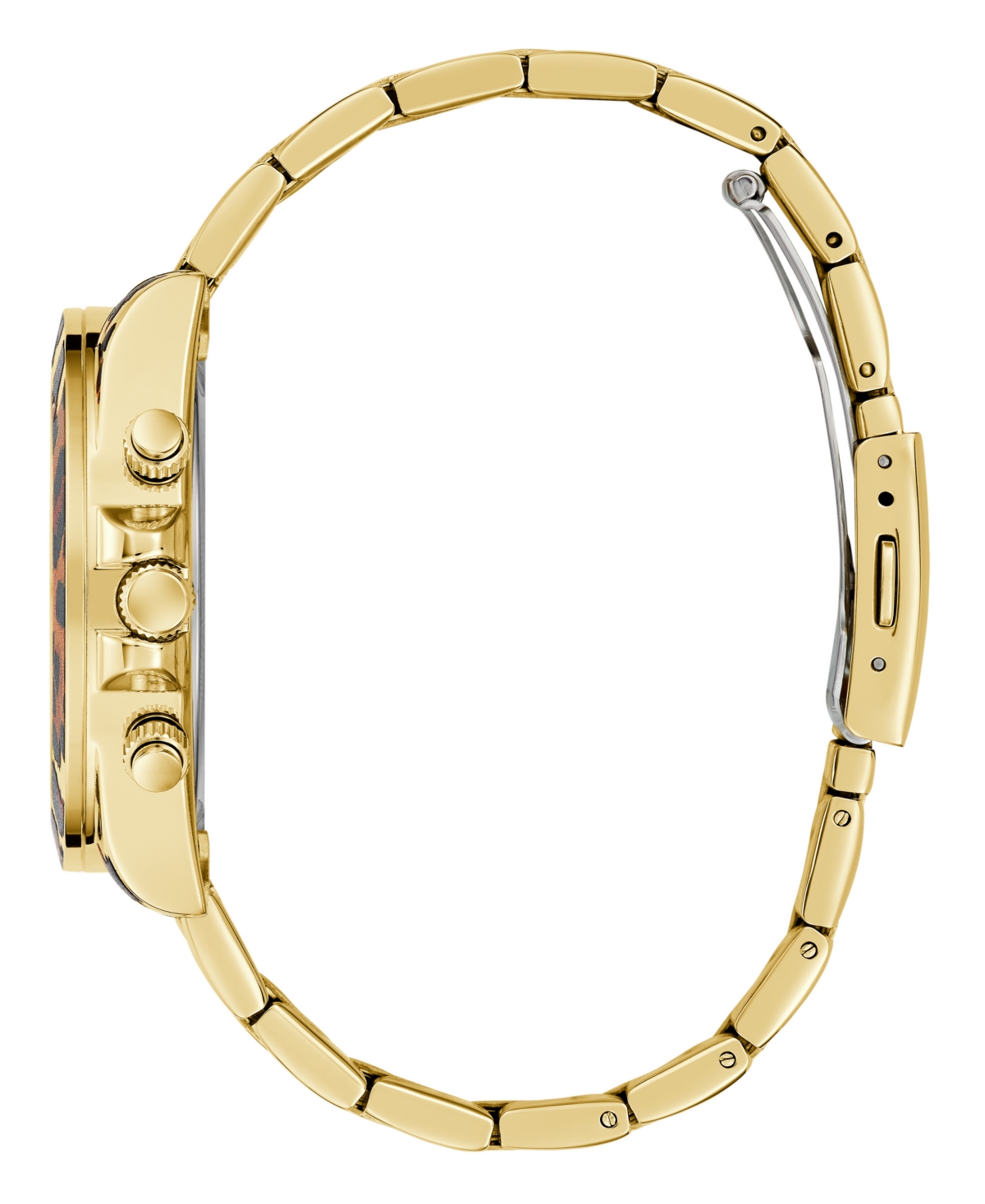Guess Women's Multi- Function Leopard Steel Watch 38mm In Leopard