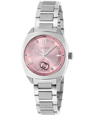 Gucci Women's Swiss Interlocking Diamond (1/20 ct. t.w.