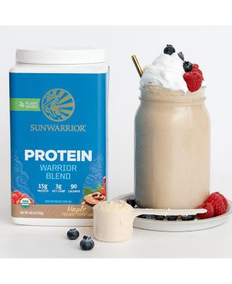 Warrior Blend Protein, Plant-Based Organic Protein Powder, Maple French Toast, Sunwarrior, 750gm
