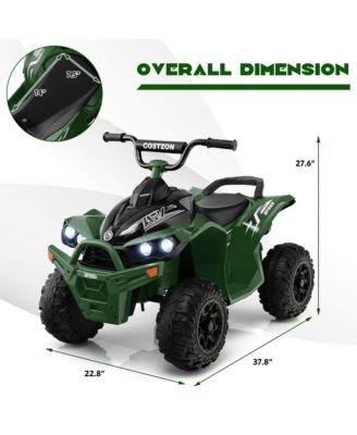 12V Battery Powered Kids Ride On ATV Electric 4-Wheeler Quad Car with MP3 & Ligh