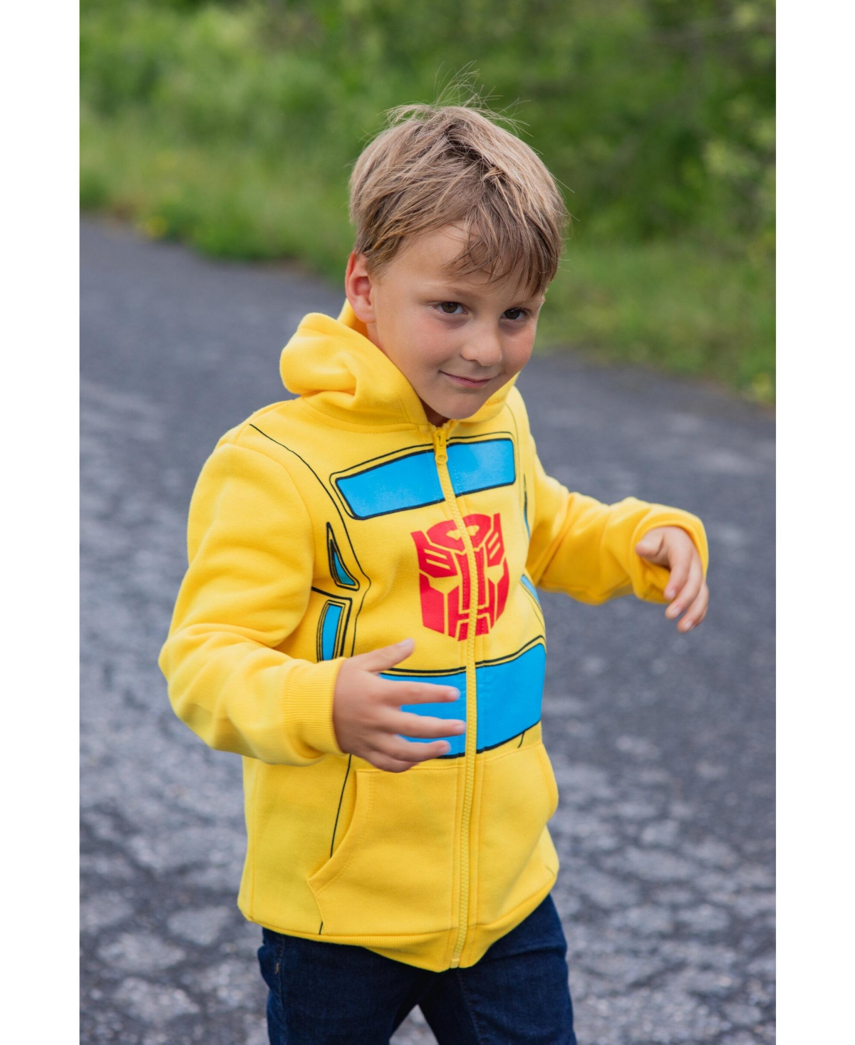 Transformers Boys Optimus Prime Bumblebee Megatron Fleece Pullover Hoodie to