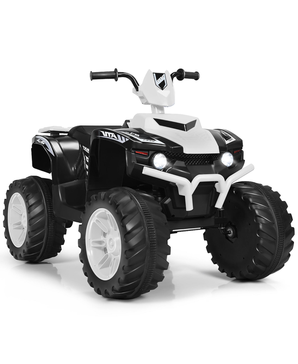 Costway 12V Kids 4-Wheeler Atv Quad Ride On Car w/ Led Lights Music Usb